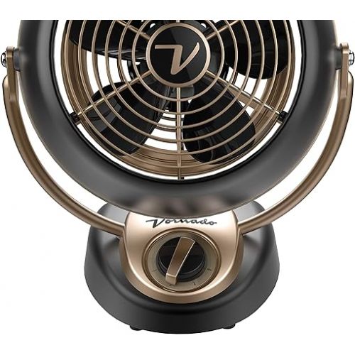 보네이도 Vornado VFAN Petite Alchemy Vintage Fan, Gunmetal (CR1-0279-102)