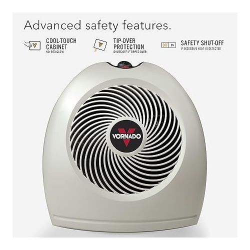 보네이도 Vornado VH2 Whole Room Space Heater, Linen