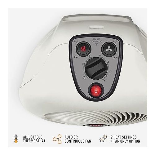 보네이도 Vornado VH2 Whole Room Space Heater, Linen