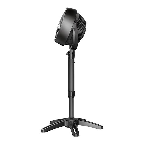 보네이도 Vornado 683 Medium Pedestal Whole Room Air Circulator Fan, 3 Speed Control, Adjustable Standing Height, 32 to 38 Inches, Black