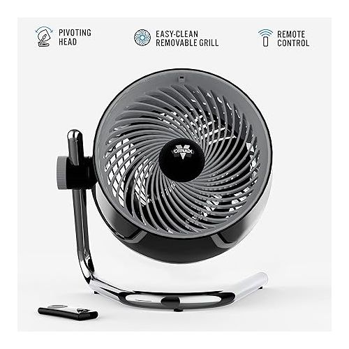보네이도 Vornado Pivot6 Whole Room Air Circulator Fan with Remote Control Pivot Personal Air Circulator Fan, Copper