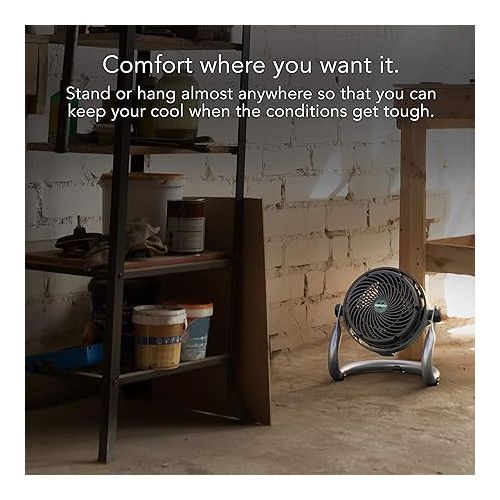 보네이도 Vornado EXO51 Heavy Duty Air Circulator Shop Fan with IP54 Rated Dustproof and Water-Resistant Motor, Green, CR1-0389-17, Medium