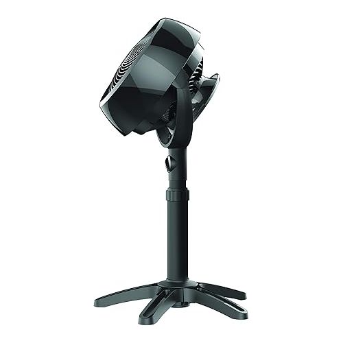 보네이도 Vornado 7803 Large Pedestal Whole Room Air Circulator Fan with Adjustable Height, 3 Speed Settings, Removable Grill for Cleaning, Black