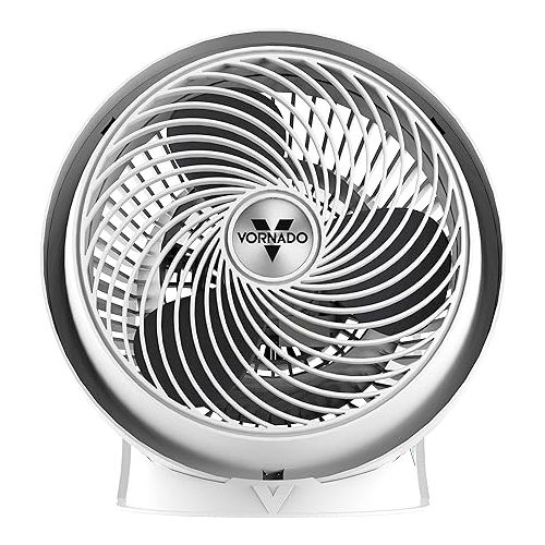 보네이도 Vornado 733DC Whole Room Energy Smart Air Circulator Fan, Made in USA, Variable Speed Control, White, Large