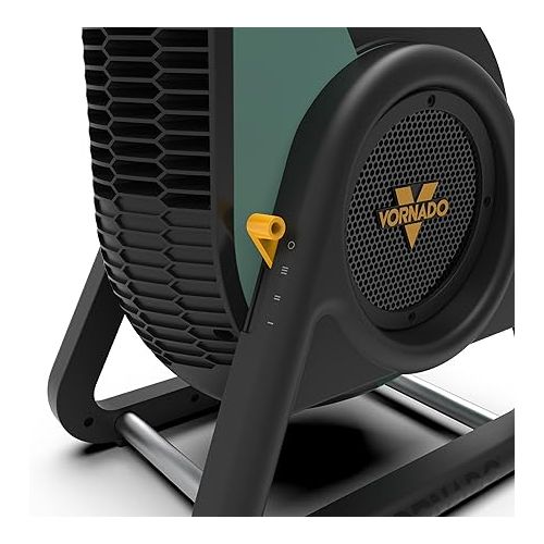 보네이도 Vornado RTR Heavy Duty Air Circulator, 3-Speed High Velocity Shop Blower Fan for Whole Room, Multipurpose Electric Air Mover, High-Impact Case with 8ft Cord