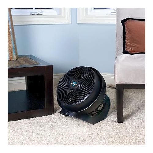 보네이도 Vornado Full Size Cool Air Fan, with Whole Room Vortex Circulation Features 3 Quiet Speeds and Three Base Positions, Carry Handle, and Signature Energy Efficient Vortex Action