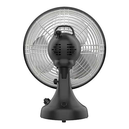 보네이도 Vornado Silver Swan S Small Room Oscillating Fan, Matte Black