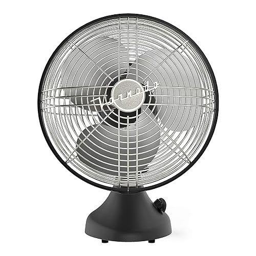 보네이도 Vornado Silver Swan S Small Room Oscillating Fan, Matte Black