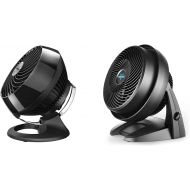 Vornado 630 Mid-Size Whole Room Air Circulator Fan & 460 Small Whole Room Air Circulator Fan with 3 Speeds, Black