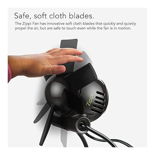 보네이도 Vornado Zippi Desk Fan, Personal, Black