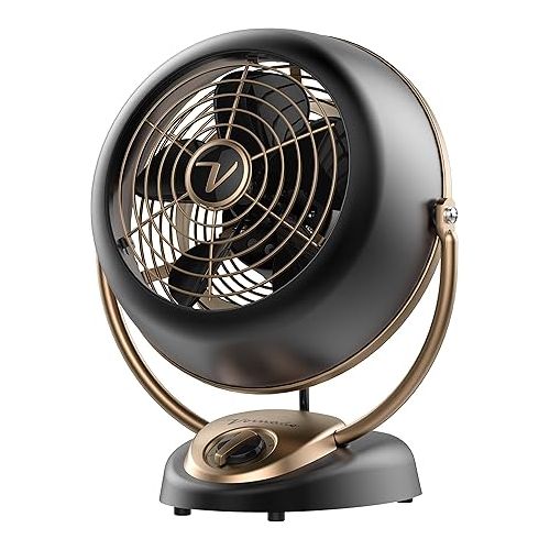 보네이도 Vornado Silver Swan Alchemy Oscillating Vintage Fan, Gunmetal & VFAN Alchemy Vintage Fan, Gunmetal