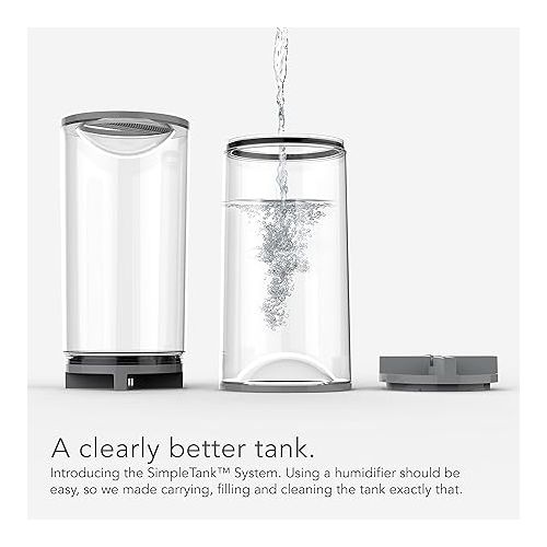 보네이도 Vornado UH200 Ultrasonic Humidifier with Fan-Assisted Whole Room Humidification & EVDC500 Energy Smart Evaporative Humidifier with Automatic Shut-off, 2 Gallon Capacity