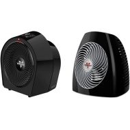 Vornado Velocity 3R Whole Room Space Heater with Timer, Adjustable Thermostat, Black & MVH Vortex Heater with 3 Heat Settings, Adjustable Thermostat, Tip-Over Protection, Black