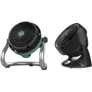 Vornado EXO51 Heavy Duty Air Circulator Shop Fan with Dustproof Motor (Green) and Vornado 133 Small Room Air Circulator Fan (Black)