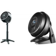 Vornado 7803 Large Pedestal Whole Room Air Circulator Fan with Adjustable Height, 3 Speed Settings, Removable Grill for Cleaning, Black & 630 Mid-Size Whole Room Air Circulator Fan