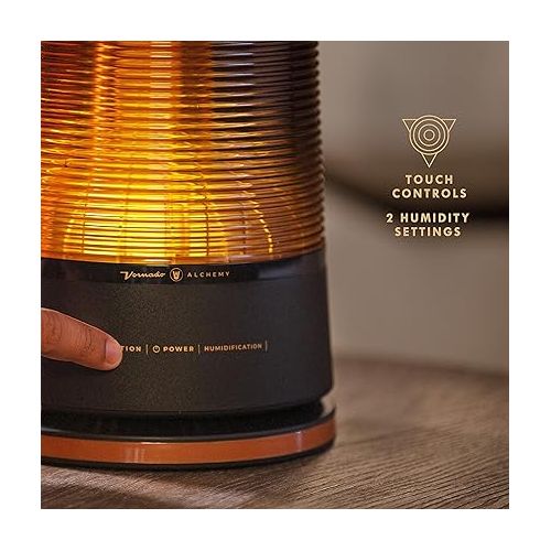 보네이도 Vornado LUCERNA 3 Alchemy Ultrasonic Humidifier with Ambient Light, 1.5 gallon capacity, 24 Hour Runtime, Modern Luxury Design, Auto Shut-Off