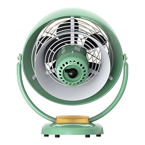 보네이도 Vornado VFAN Vintage Air Circulator Fan, 3 Speeds, Metal Construction, Adjustable Airflow, Green