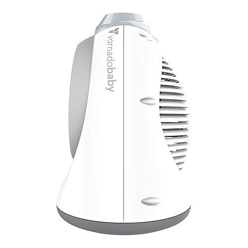 보네이도 Tempa Nursery, Electric Space Heater for Baby with Locking Controls, Tipover Protection, Safety Shutoff, Hidden Cord Storage, 900W with Adjustable Thermostat, White