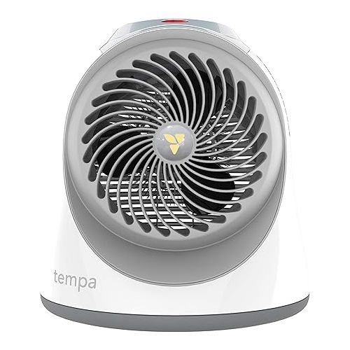 보네이도 Tempa Nursery, Electric Space Heater for Baby with Locking Controls, Tipover Protection, Safety Shutoff, Hidden Cord Storage, 900W with Adjustable Thermostat, White