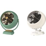 Vornado VFAN Jr. Vintage Air Circulator Fan, Green VFAN Mini Classic Personal Vintage Air Circulator Fan, Vintage White