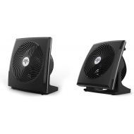 Vornado 673T 70ft Whole Room Fan & 573T 60ft Air Circulator Bundle, Black