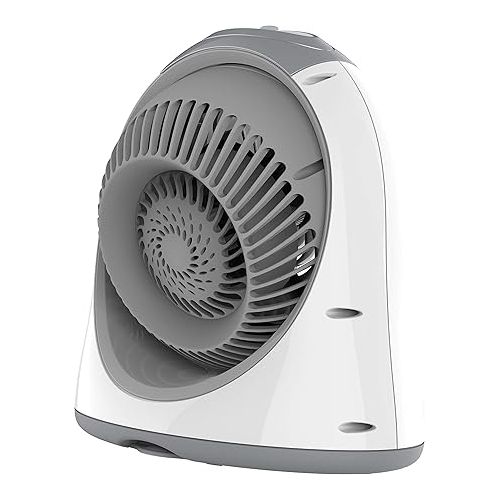 보네이도 Breesi Nursery Air Circulator Fan for Baby and Kids Room with Child Lock, Hidden Cord Storage, Finger-Friendly Design, White