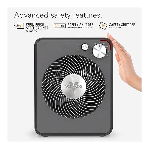 보네이도 Vornado VMHi600 Whole Room Metal Space Heater, Digital Thermostat, Remote Control, 1500 Watts & VMHi300 Whole Room Metal Space Heater, Digital Thermostat, Remote Control, 1500 Watts