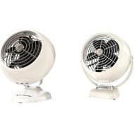 Vornado VFAN Mini Classic Personal Vintage Air Circulator Fan, Vintage White & VFAN Jr. Vintage Air Circulator Fan, Vintage White