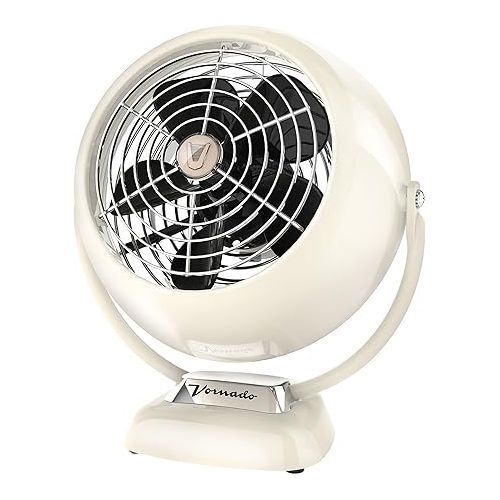 보네이도 Vornado VFAN Mini Classic Personal Vintage Air Circulator Fan, Vintage White & VFAN Jr. Vintage Air Circulator Fan, Vintage White