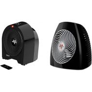 Vornado Velocity 5R Whole Room Space Heater with Remote Control, Black & MVH Space Heater with 3 Heat Settings, Adjustable Thermostat