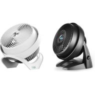 Vornado 733DC Whole Room Energy Smart Air Circulator Fan, Made in USA, Variable Speed Control, White, Large & 630 Mid-Size Whole Room Air Circulator Fan, Black