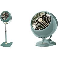 Vornado VFAN Sr. Pedestal (Green) and VFAN Mini Classic Personal (Green) Vintage Air Circulator Fans