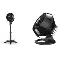 Vornado 602 Whole Room Air Circulator Pedestal Fan with 3 Speeds, Adjustable Height, Personal, Black & 460 Small Whole Room Air Circulator Fan with 3 Speeds, 460-Small, Black