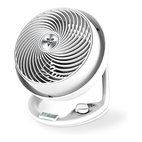 보네이도 Vornado Silver Swan Alchemy 610DC Oscillating Vintage Gunmetal Medium Energy Smart DC Motor Air Circulator Fan