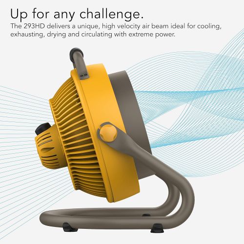 보네이도 보네이도 써큘레이터Vornado 293 Large Heavy Duty Air Circulator Shop Fan, Yellow