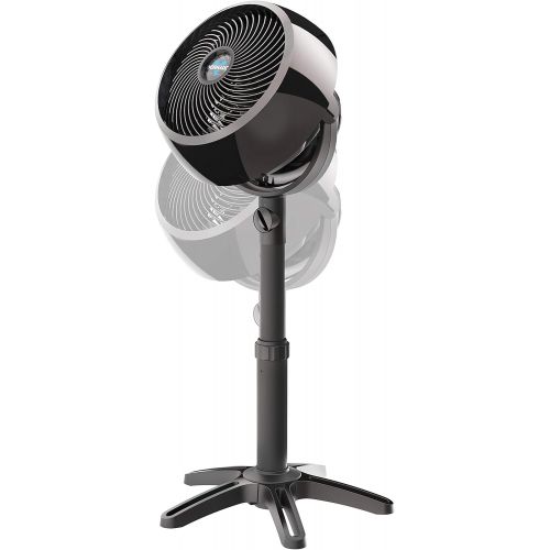 보네이도 보네이도 써큘레이터Vornado 7803 Large Pedestal Whole Room Air Circulator Fan with Adjustable Height, 3 Speed Settings, Removable Grill for Cleaning, Black