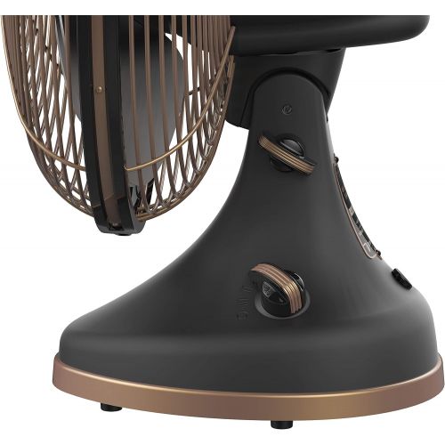 보네이도 보네이도 써큘레이터Vornado Silver Swan Alchemy Oscillating Vintage Fan, Gunmetal