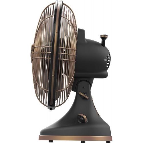 보네이도 보네이도 써큘레이터Vornado Silver Swan Alchemy Oscillating Vintage Fan, Gunmetal