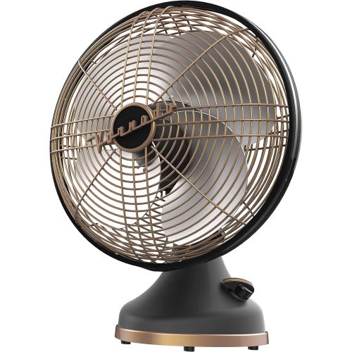 보네이도 보네이도 써큘레이터Vornado Silver Swan Alchemy Oscillating Vintage Fan, Gunmetal