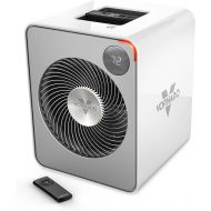 보네이도 써큘레이터Vornado VMH500 Whole Room Metal Heater with Auto Climate, 2 Heat Settings, Adjustable Thermostat, 1-12 Hour Timer, and Remote, Ice White
