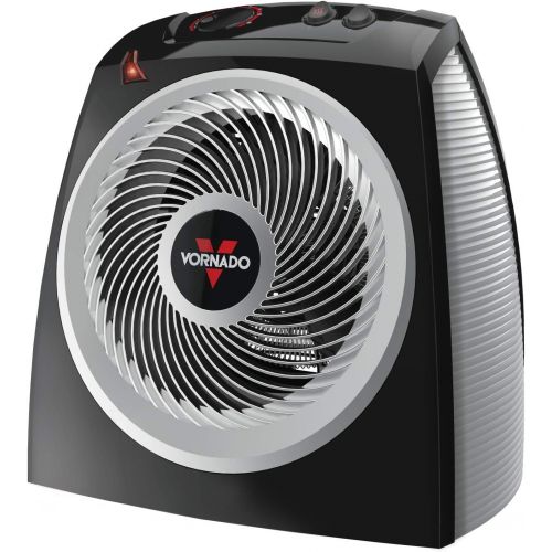 보네이도 보네이도 써큘레이터Vornado VH10 Vortex Heater with Adjustable Thermostat, 2 Heat Settings, Advanced Safety Features, Black