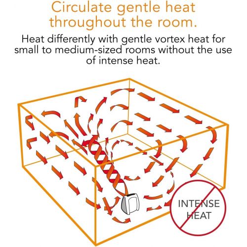 보네이도 보네이도 써큘레이터Vornado VH10 Vortex Heater with Adjustable Thermostat, 2 Heat Settings, Advanced Safety Features, Black