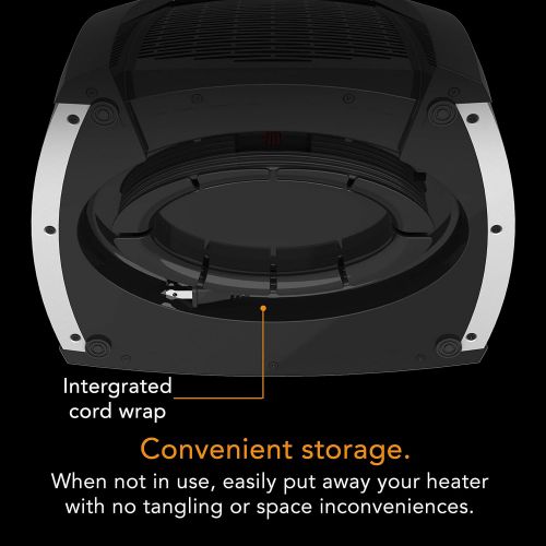 보네이도 보네이도 써큘레이터Vornado VH10 Vortex Heater with Adjustable Thermostat, 2 Heat Settings, Advanced Safety Features, Black