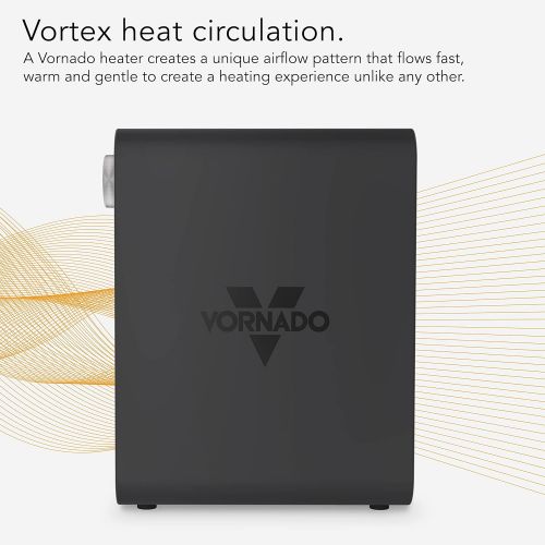 보네이도 보네이도 써큘레이터Vornado VMH300 Whole Room Metal Heater with 2 Heat Settings and Adjustable Thermostat, Storm Gray