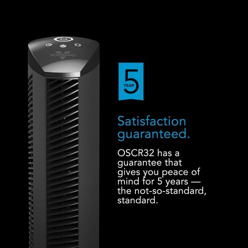 보네이도 보네이도 써큘레이터Vornado OSCR32 32 Oscillating Air Circulator Tower Fan with Remote Control, Timer, Black