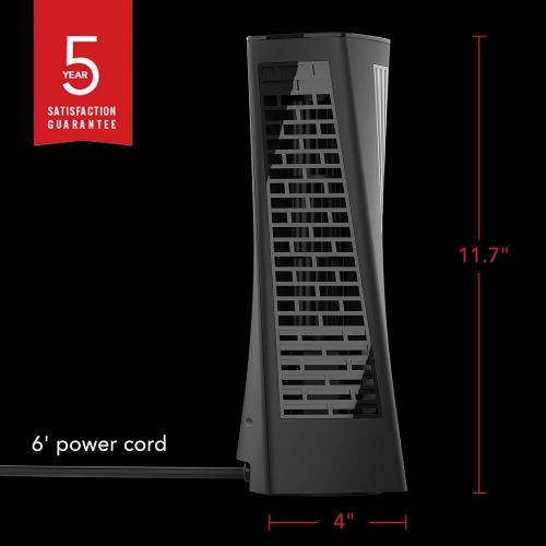 보네이도 보네이도 써큘레이터Vornado HELIX2 Personal Tower Fan with 3 Speed Settings, Illuminated Touch Controls, 70-Degrees of Oscillation, Small Footprint, Black