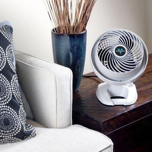 보네이도 보네이도 써큘레이터Vornado Compact Whole Room Air Circulator with 3 Quiet Speeds and Circulates Air Up to 65 Feet, Cools Off Rooms Up to 5 Degrees Lower, Ideal for Dorms, Offices, or Cubicals, White