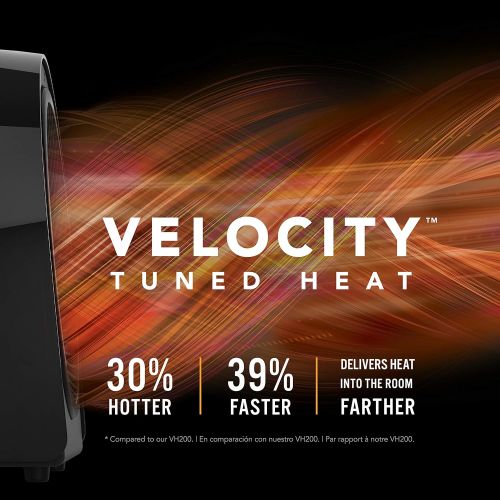 보네이도 Vornado Velocity 3R Whole Room Space Heater with Timer, Adjustable Thermostat, and Advanced Safety Features, Black