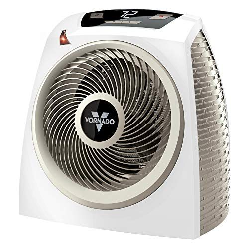 보네이도 Vornado AVH10 Vortex Heater with Auto Climate Control, 2 Heat Settings, Fan Only Option, Digital Display, Advanced Safety Features, Whole Room, White