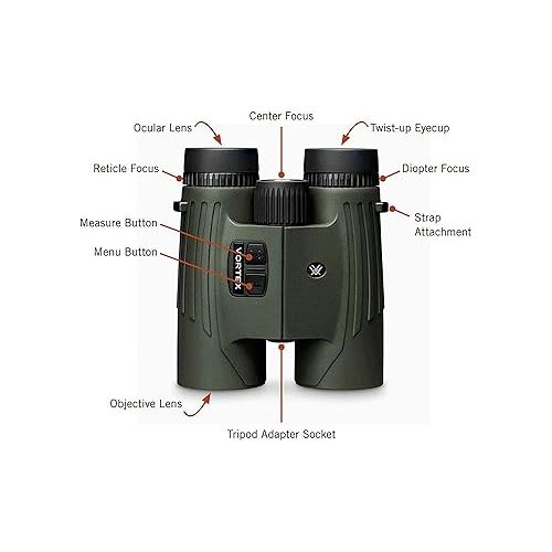  Vortex Optics Fury HD 5000 10x42 Laser Rangefinding Binoculars